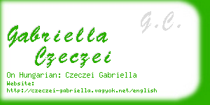 gabriella czeczei business card